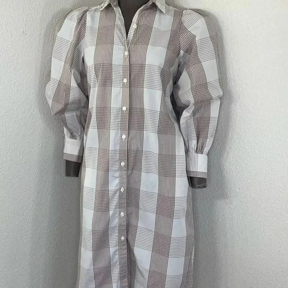 A NEW DAY Long Sleeve  Button Down Long Tunic Shirt Dress Women Size XS - Picture 2 of 14